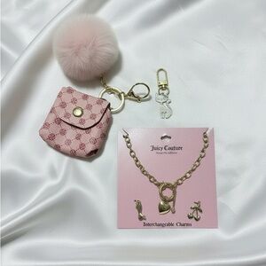 Juicy Couture Gold Interchangeable Charm Necklace Set